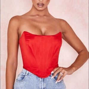 House of CB daring red corset - worn one time!